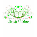 Irish Bride Fancy Celtic Shamrocks Ladies T-shirt shirt