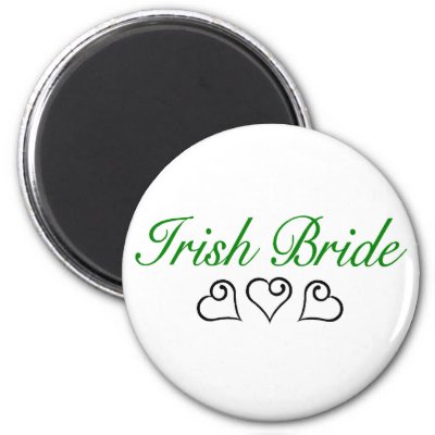 Irish Bride Fridge Magnet
