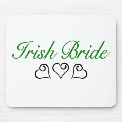 Irish Bride Mousepads