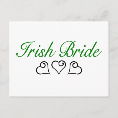 Irish Bride Post Card