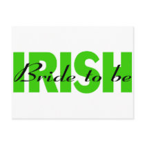 Irish Bride To Be Post Card