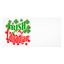 Irish Canadian Personalized Photo Card