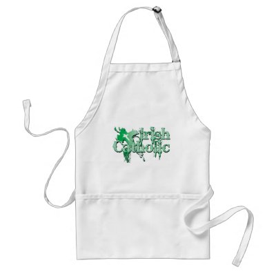 Irish Catholic Gothic Cross Aprons by bbdesignsco