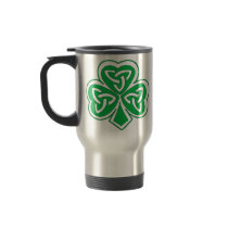 IRISH CELTIC CLOVER COFFEE MUGS