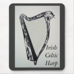 Irish Celtic Harp mousepads