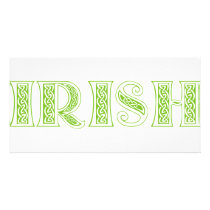 Irish Celtic Customized Photo Card