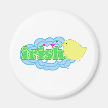 Irish Chick Fridge Magnet