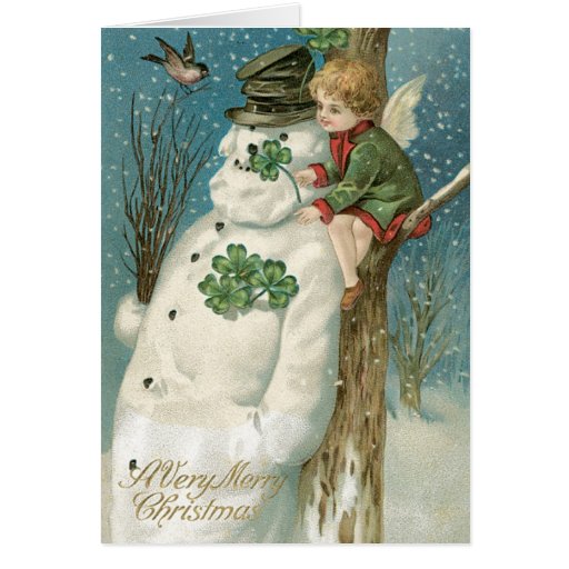 Irish Christmas Cards Authentic Vintage cards Zazzle