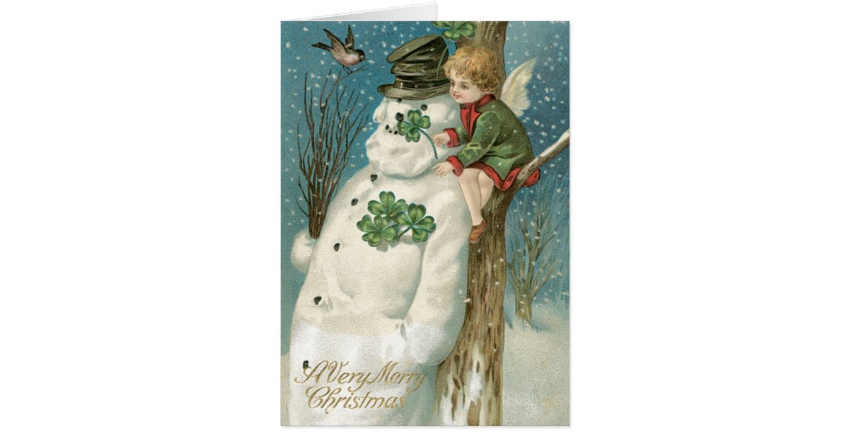 Irish Christmas Cards Authentic Vintage cards | Zazzle