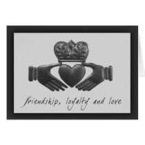 Irish Claddagh, friendship, loyalty and love Cards