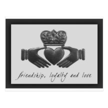 Irish Claddagh, friendship, loyalty and love Postcards