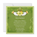 Irish Claddagh Heart Formal Celtic Wedding Invites