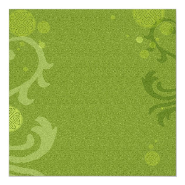 Irish Claddagh Heart Green Celtic Wedding Invitation