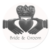 Irish Claddagh Love Symbol stickers by perfectpostage Irish Claddagh Love Symbol stickers