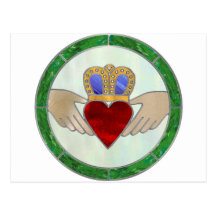 Irish Claddagh Postcard