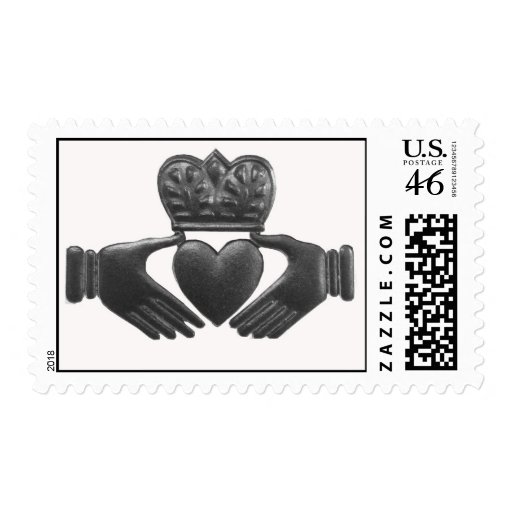 Irish Claddagh Symbol of Love Postage Stamp