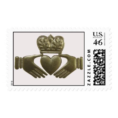 Irish Claddagh Symbol Stamps by perfectpostage Irish Wedding Design with 