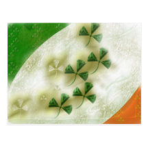 irish clover postcard