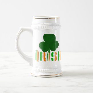 Irish Clover Stein mug