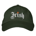Irish clover White orange cool green cap embroidered hats