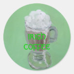 "Irish Coffee" Round Sticker
