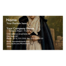 Irish Colleen classic Photochrom Business Card Template