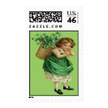 Irish Colleen Postage Stamps