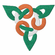 Irish Colors Celtic Irish Symbol Pattern Embroidered Polo Shirt