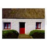 Irish Cottage Christmas Card - Hearth