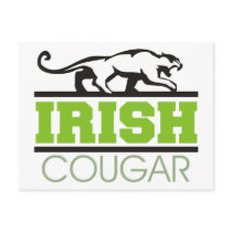 Irish Cougar Gift Post Card
