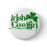 Irish Cowgirl Pinback Buttons