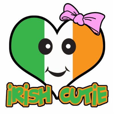 irish cutie smiley heart cut out by doonidesigns