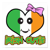 irish cutie smiley heart posters