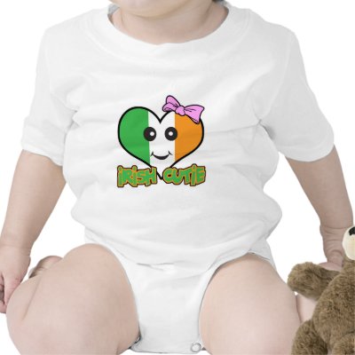 irish cutie smiley heart t shirt by doonidesigns