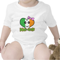 irish cutie smiley heart t-shirts