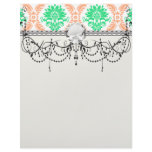 irish damask letterhead design