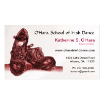 Irish Dance Business Card business cards