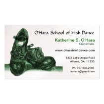Irish Dance Business Card business cards