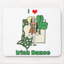 Irish dance heart mousepads