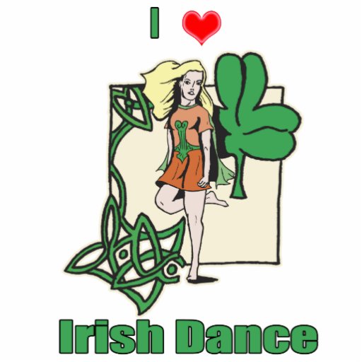Irish dance heart photo cut out