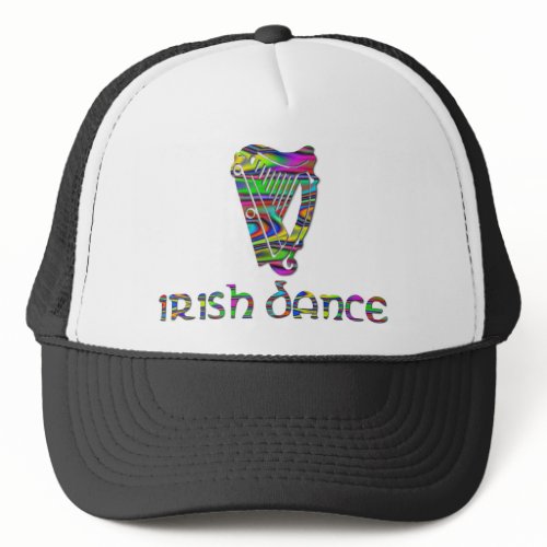 Irish Dance Rainbow Colors Harp of Ireland Hat hat