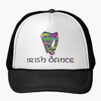 Irish Dance Rainbow Colors Harp of Ireland Hat