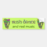 Irish Dance Rainbow Harps Ireland Music Sticker Bumper Stickers at Zazzle