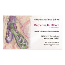 Irish Dance Soft Shoes Business Card business cards