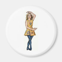irish dancer refrigerator magnet
