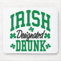 Irish Designated Drunk mousepads