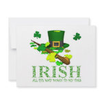 IRISH DOWN TO MY TOES CUSTOM INVITATIONS