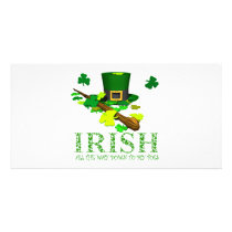 IRISH DOWN TO MY TOES PHOTO GREETING CARD