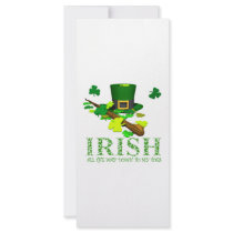 IRISH DOWN TO MY TOES RACK CARDS