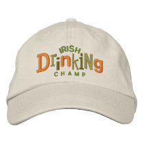 Irish Drinking Champ Embroidery Hat embroidered hats